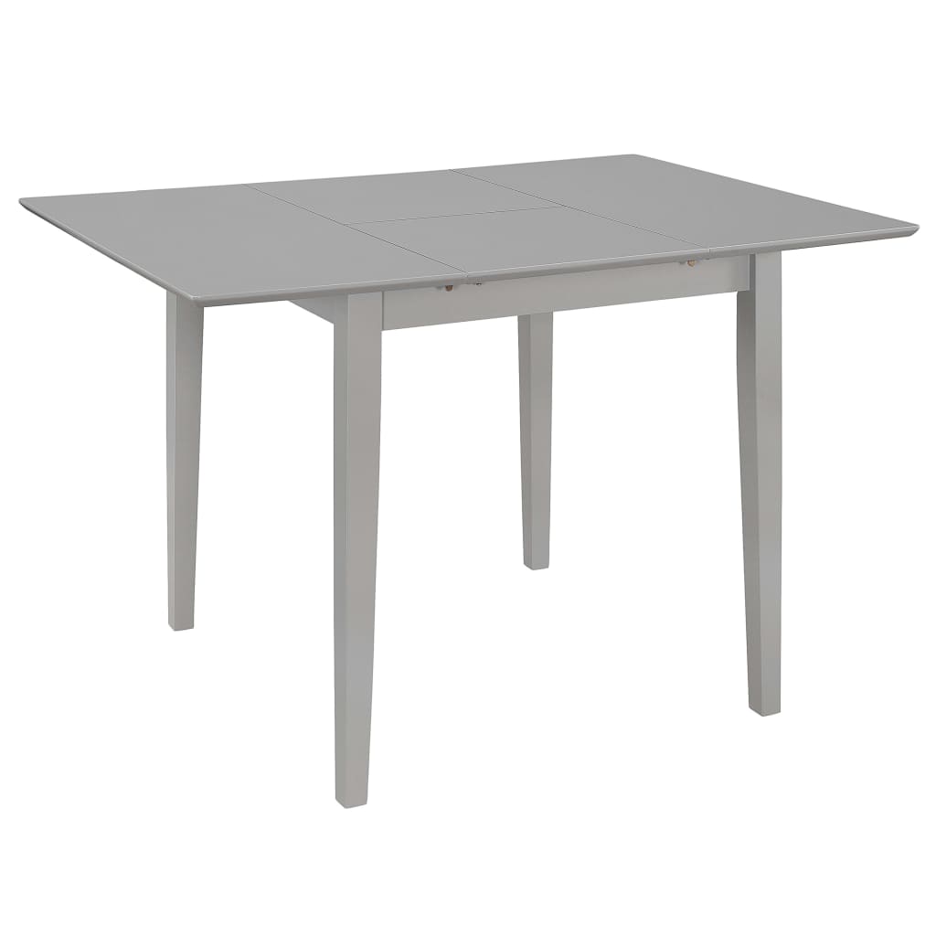 Rozkladací Jedálenský Stôl Drevotrieska Sivý (80-120)X80X74 Cm